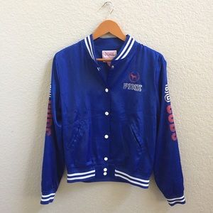 Victoria Secret Pink Cubs baseball sports jacket!
